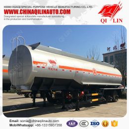 Q235 Steel Plate Tanker Semi Trailer Loading Ammonium Hydroxide