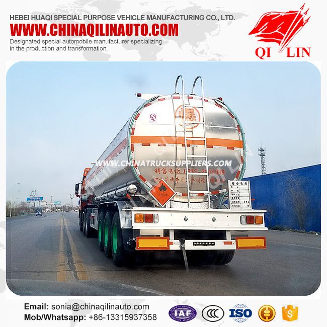 46000 Liters Heavy Duty Aluminum Alloy Oil Tank Trailer 