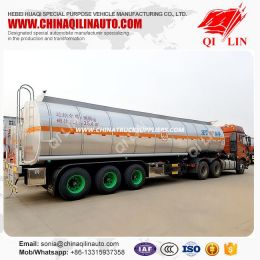 Tri-Axle 35000 Liters Carbon Steel Fuel Tank Semi Trailer