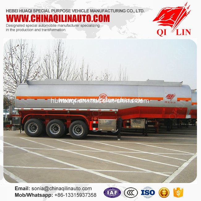 30000 Liters HCl Acid Tank Semi Trailer with PE Lining 