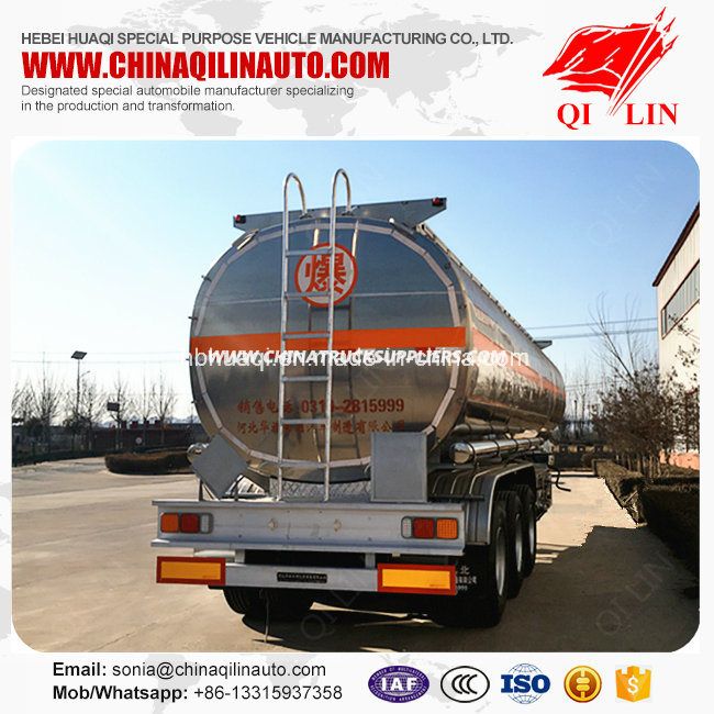 Overall Dimension 11700mm*2500mm*3750mm Fuel Tanker Semi Trailer 