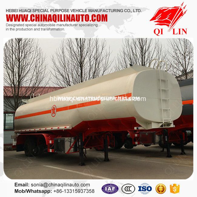 3 Axles 35cbm Edible Oil Tank Semi Trailer 