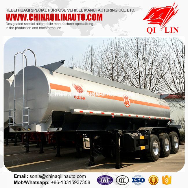 10 Meters Sulfate Tanker Semi Trailer with Straight Beam 