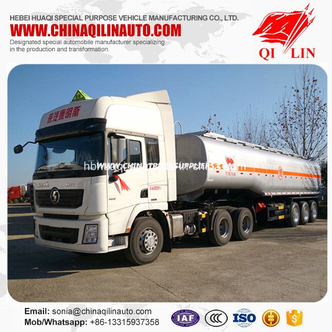 3 Axles Flammable Liquids Tanker Semi Trailer with ABS Braking System 