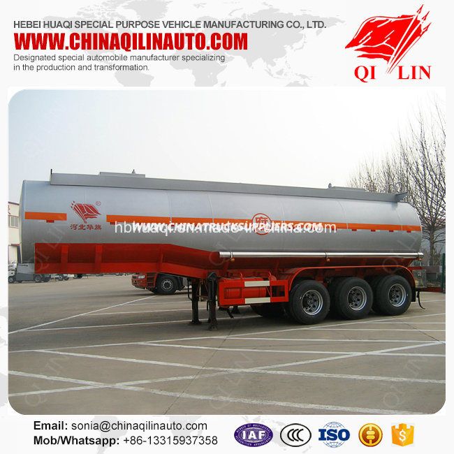 30000 Liters Carbon Steel Caustic Soda Tank Semi Trailer 