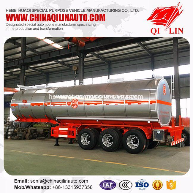 30000 Liters Hydrochloric Acid Liquid Storage Tanker Semi Trailer for Hot Sale 