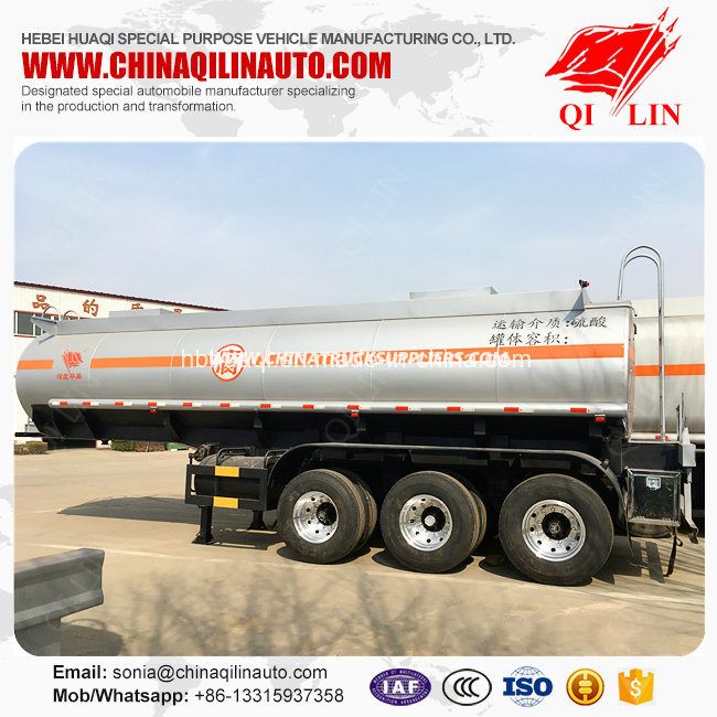 Cheap Price 18cbm Volume Stainless Steel Acid Tanker Semi Trailer for Selling 