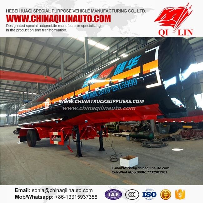 35cbm Remolque De Acero Al Carbon Tank for Coal Tar Transport 