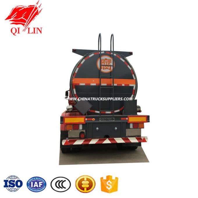 Tare Weight 7600kg Rated Payload 32000kg Sodium Hydroxide Tanker Semi Trailer 