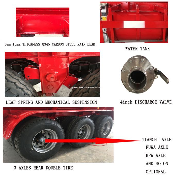 High Quality with 90#/50# King Pin Q345 Steel Sheet Material Chemical Tanker Semi Trailer 