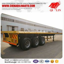 Qilin Factory Price 20FT 40FT Platform Container Chassis Trailer