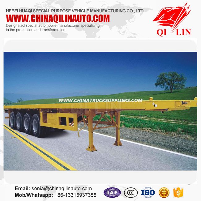 4 Axle 40FT Flatbed Trailer Price 