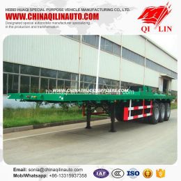 40 Feet Tridem Flatbed Container Semi Trailer Specification