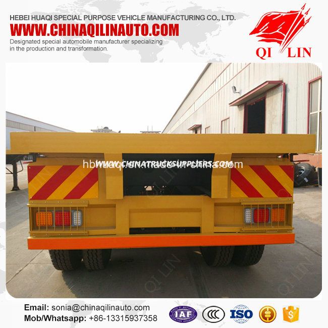 Qilin Brand 40FT Flatbed Semi Trailer Made in China 