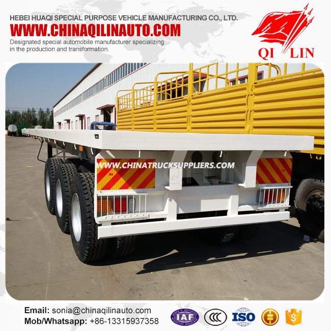 Tri-Axle 40FT Flatbed Trailer Price for Sale 