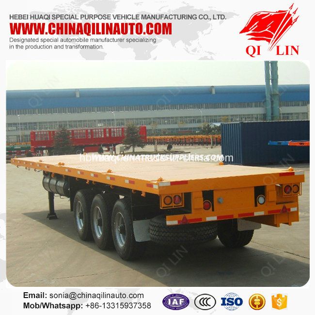 Multi Used High Quality Flatbed Cargo Trailer for Sale 