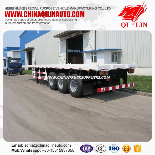 Heavy Duty Flatbed Semi Trailers with Mechanical Suspension 