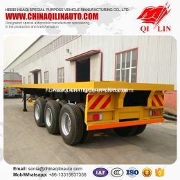 3 Axles 30t to 60t Payload Flatbed Container Semi Trailer