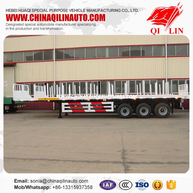 Heavy Duty Truck Flatbed Semi Trailers Dimensions for Sale 