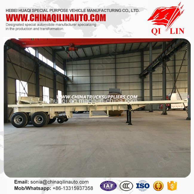 Flatbed Semi Trailer for Container or Bulk Cargo Loading 