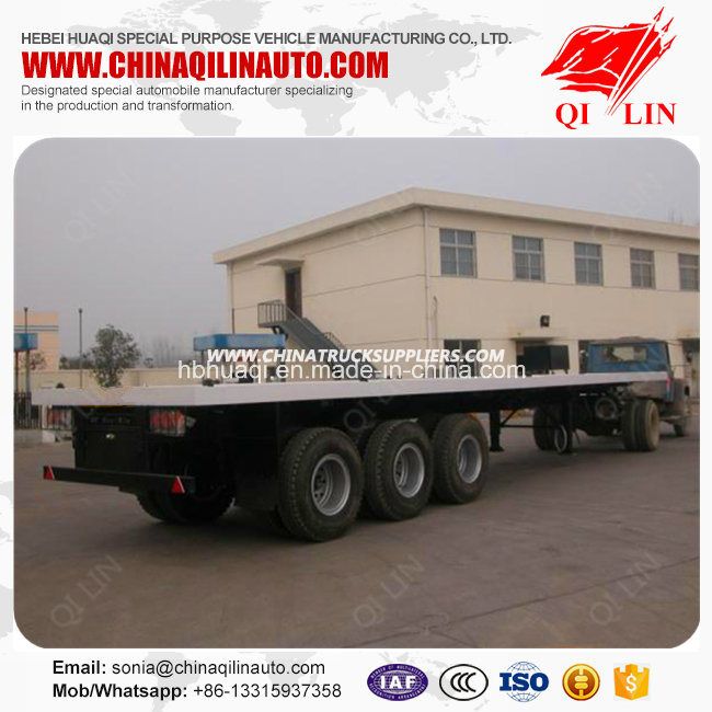 Good Quality Flatbed Semi Trailer with CCC ISO Certificate 