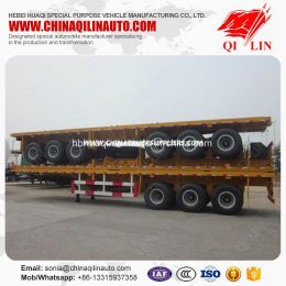 Factory Design 12m Length Flat Bed Semi Trailer