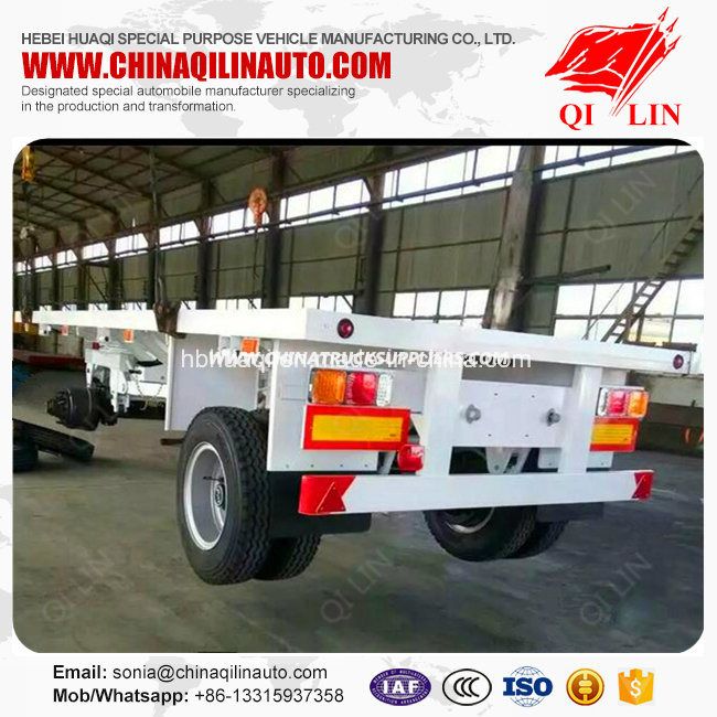 Heavy Duty 60 Tons Platform Semi Truck Trailer on Sale 