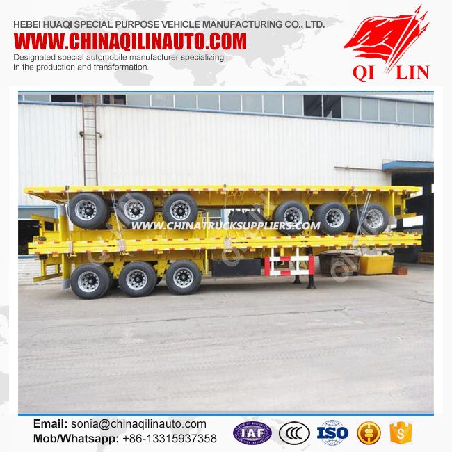 40feet 3axle Flatbed Semi Trailer 