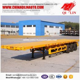 Hot Sale Tri Ejes Personalized Container Carrier Flat Bed Trailer De 2*20FT and 40FT