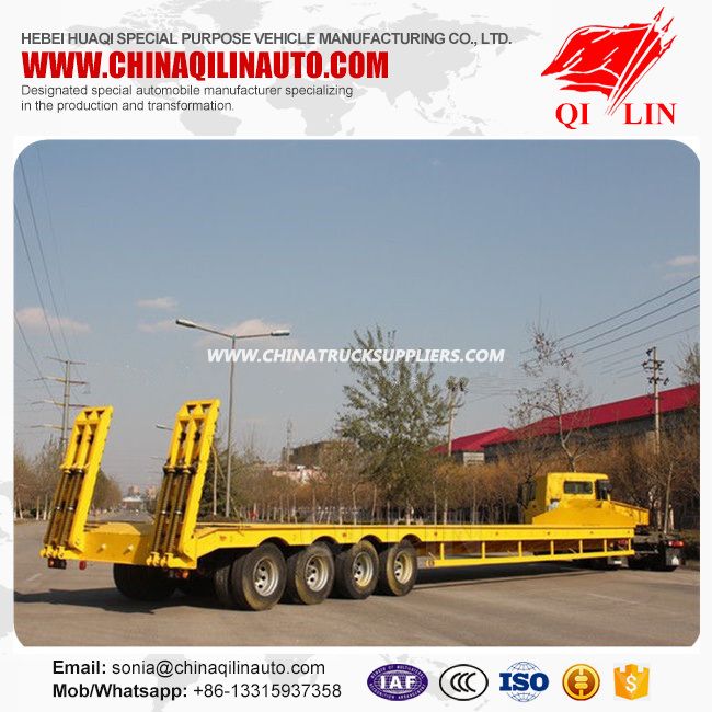 Heavy Load 100t Truck Trailer Lowboy Low Bed Trailer 