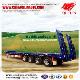 4 Axles 80 Tons Low Bed Semi Trailer