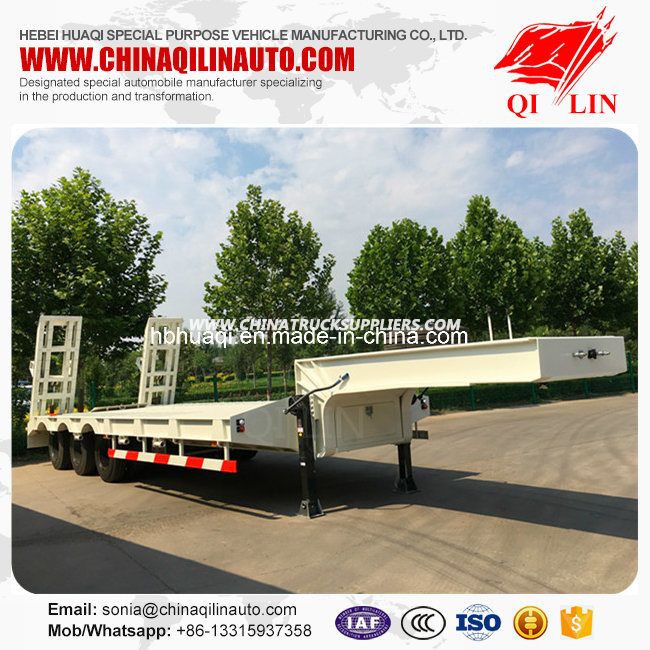 3 Axle 40ton Heavy Duty Low Bed Trailer 