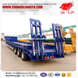 50 Ton Tri-Axle Extendable Low Bed Semi Truck Trailer