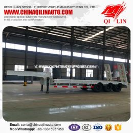 Heavy Duty Low Flatbed Semi Trailer with Gooseneck