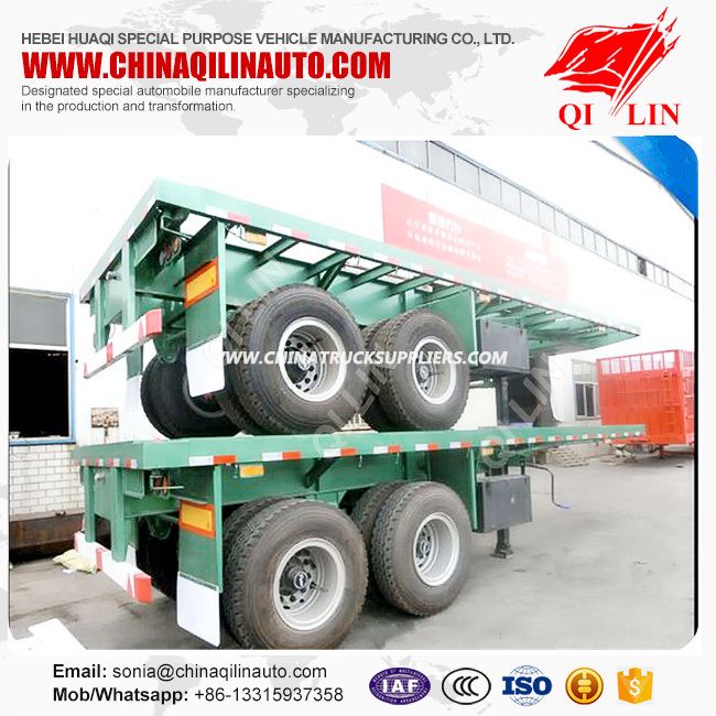 2019 New Manufacture Skeleton Container Semi Trailer for Sale 