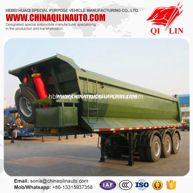 Best Selling 3 Axles 30t - 60t Dumping Tipping Semi Trailer 