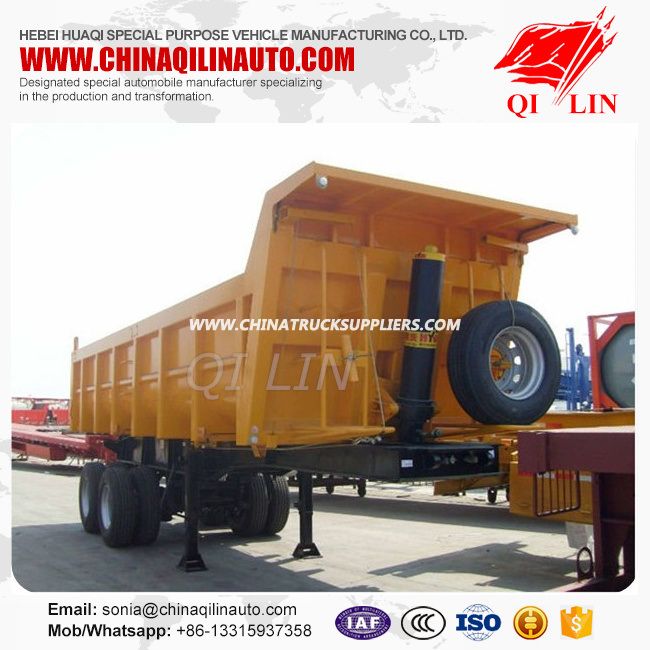 2 Axle 20cbm 30ton-50ton Cargo Truck Tipper Semi Trailer 