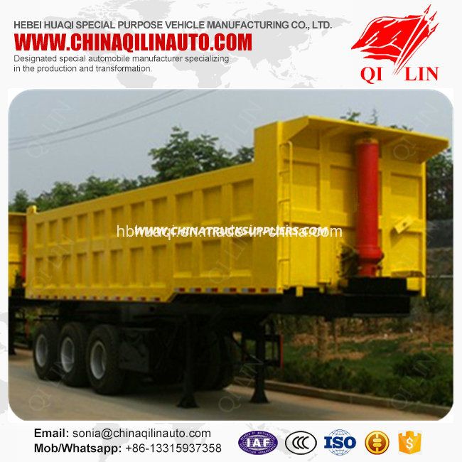 Agricultural Utility Dump Tipper Trailer with Hydraulic Cylinder 