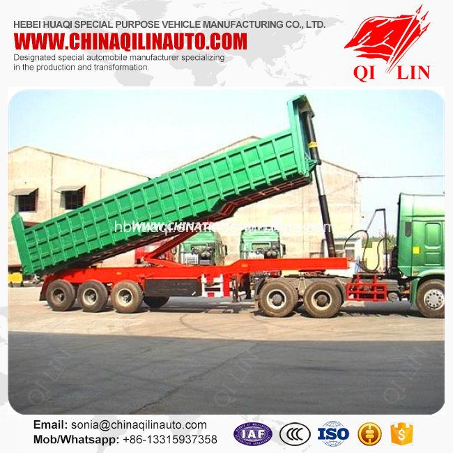 Mining Auto-Unloading Dump Trailer with Mechanical Suspension 