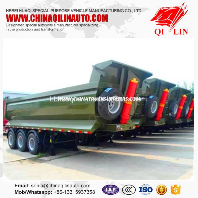 Wholesale Utility 12 Wheels Dumper Semi Trailer 