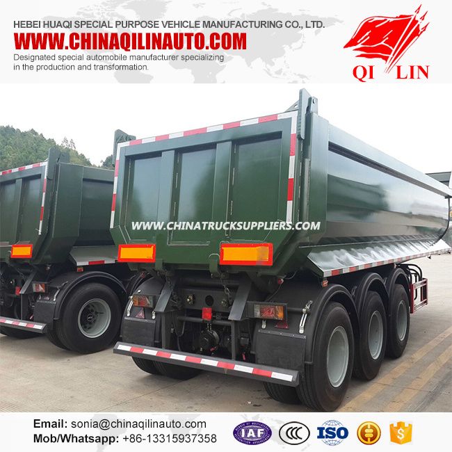 Carbon Steel Round Dump Trailer of Good Quality for Sale 