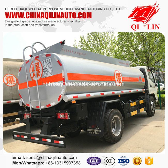 4X2 Chassis 5.3cbm Capacity Refuel Tanker Truck 