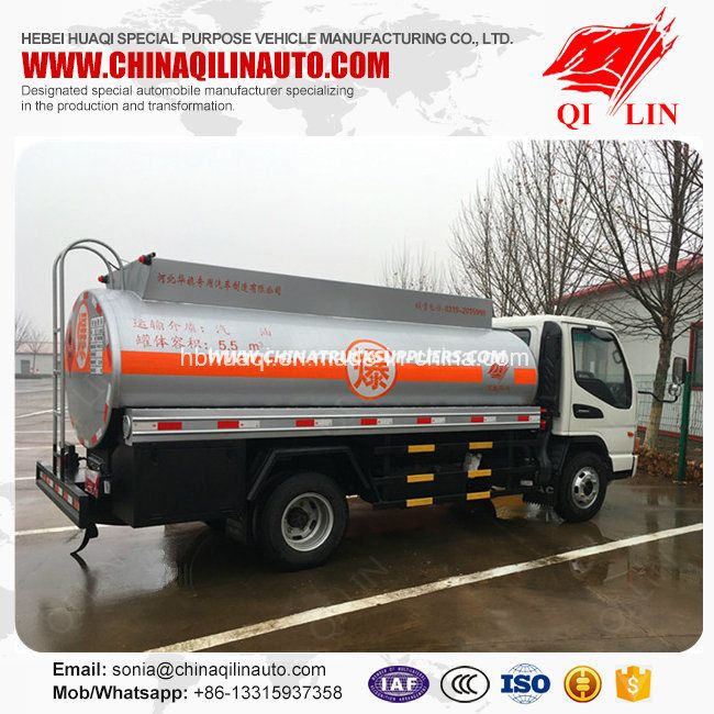 Max Volume 5500L Tanker Truck for Fuel Charging 