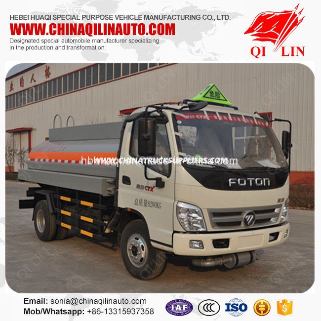 4X2 Drive Form Refueling Tanker Truck with ABS Braking System 