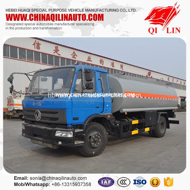 2 Axles Oil Tanker Truck for Gasoline / Petrol Transportation 