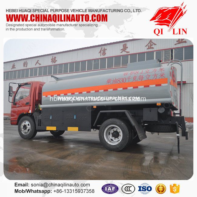 2 Axles Fuel Tanker Truck with Foton Chassis 