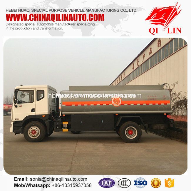 8000 Liters Oil Tanker Truck for Diesel Gasoline Kerosene Loading 