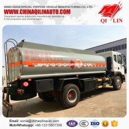 Factory Direct Sale Stainless Steel 8t Payload Oil Fuel Delivery Tanker Truck