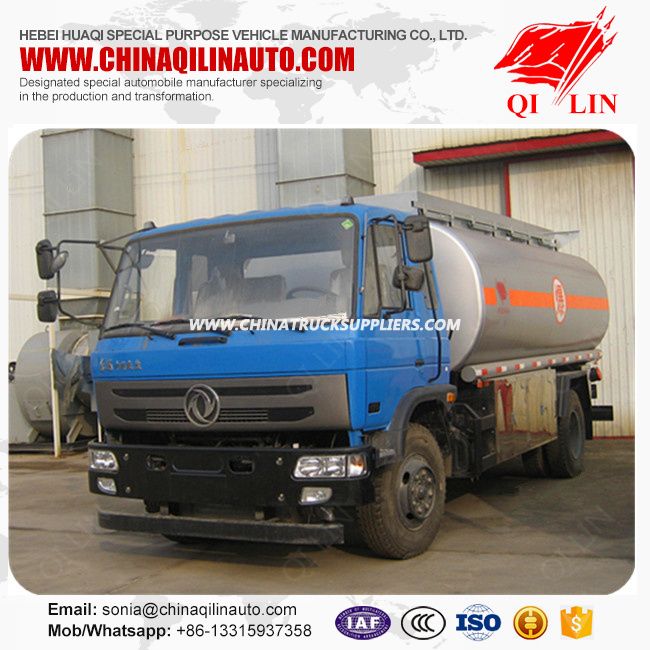 Dongfeng 4X2 Chassis 12600 Liters Fuel Tanker Truck for Sale 