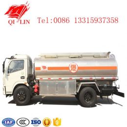 Gas Station Use 5cbm - 10cbm Aluminium Alloy Fuel Tanker Truck